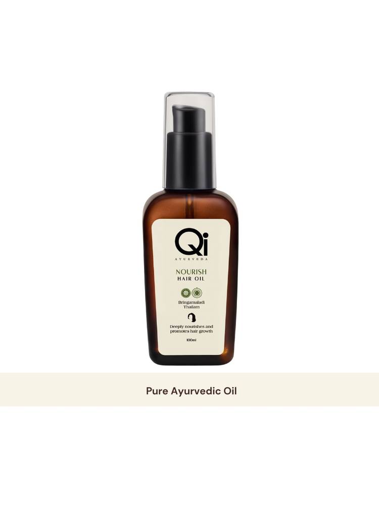 Qi Ayurveda Nourish Hair Growth Booster Oil With Bhringraj & Amla