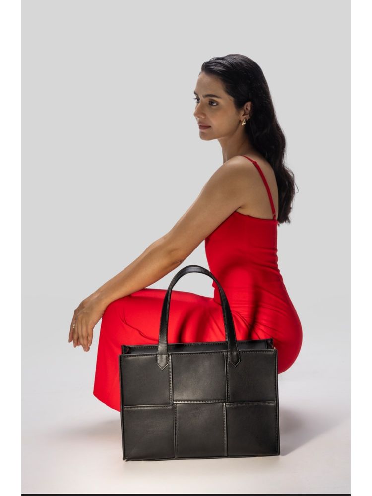 Hues Studio Ace Tote Bag for Women Black-picture-10