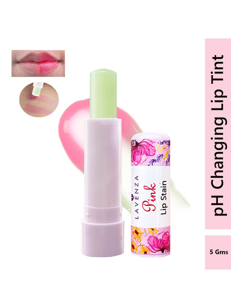 Lavenza 2-in-1 Pink Lipstain + Lip Balm, pH-Based Vegan Tint with Oils, Butters & Floral Waxes-picture-18
