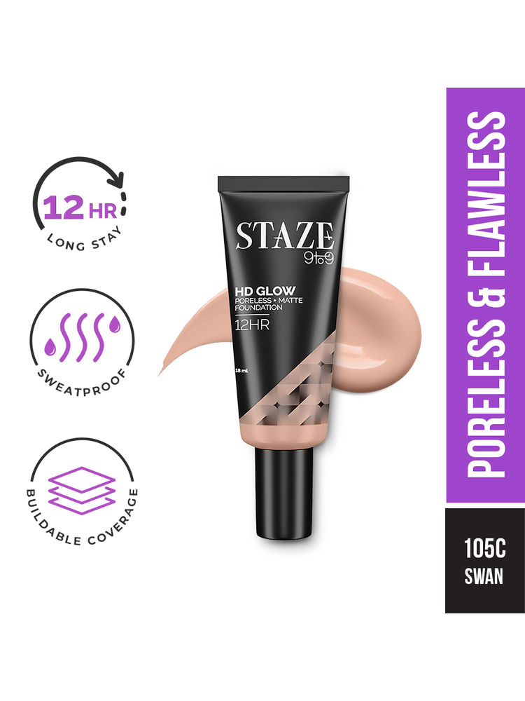 Staze 9to9 HD Glow Poreless + Matte Foundation-image-34