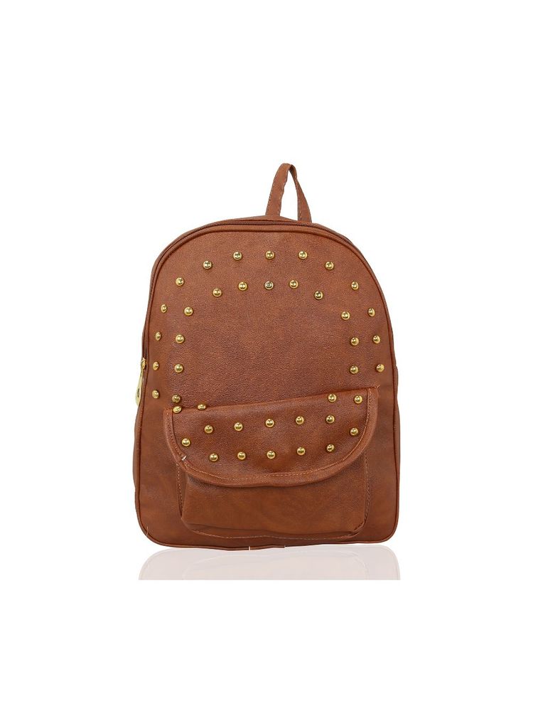 KLEIO Designer Studded Casual Backpack With A Flap Pocket For Women/girls-picture-22