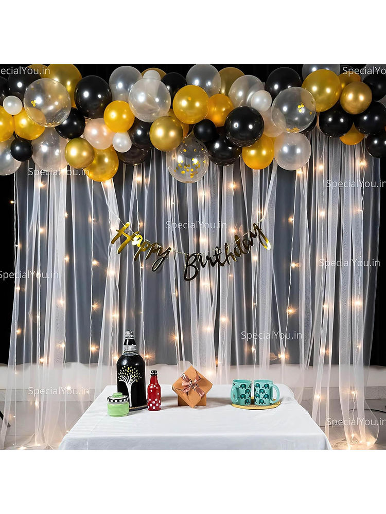 Special You Happy Birthday Black & White Balloons For Decoration-image-4
