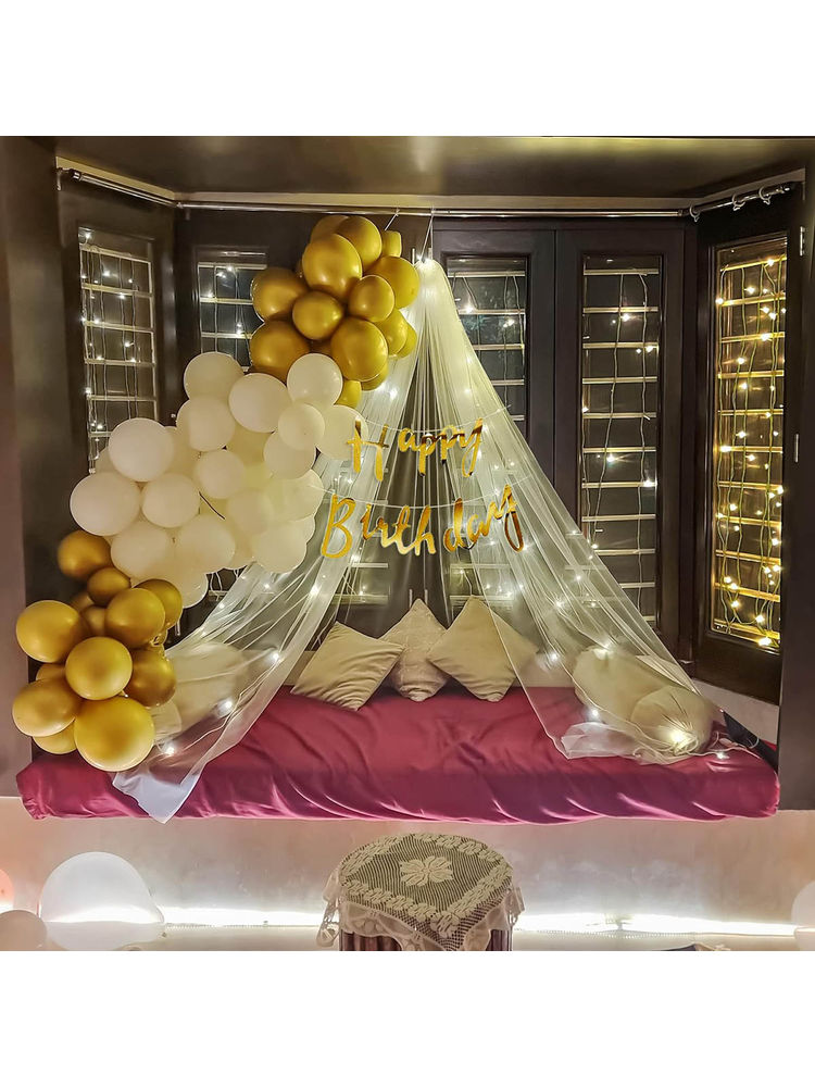 Special You Canopy Tent For Birthday Decoration, White Net Curtain Backdrop-picture-21