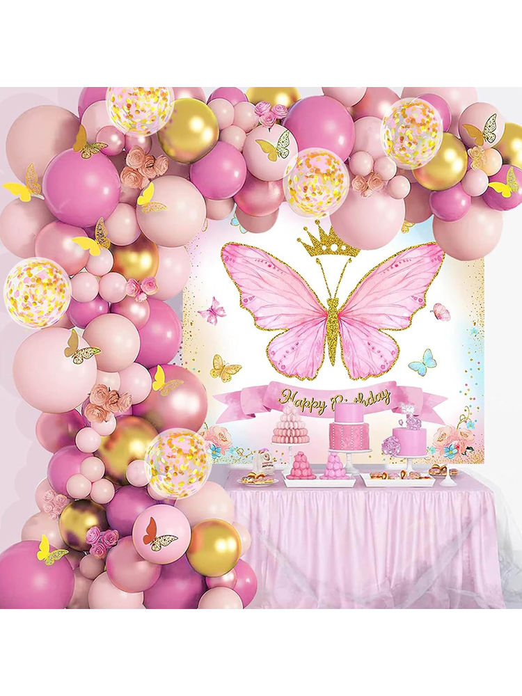 Special You 65Pcs Butterfly Theme Birthday Decorations With Butterfly Poster-picture-20