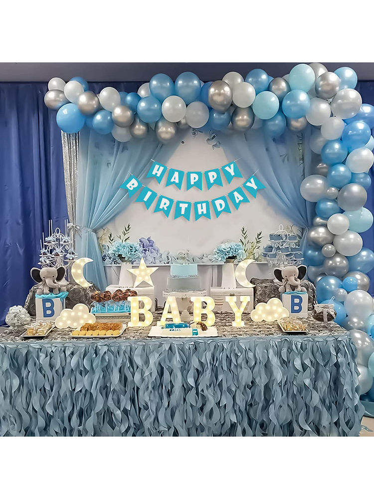 Special You Birthday Decoration, Pastel, Silver & Metallic Balloons, Net Curtain-image-5