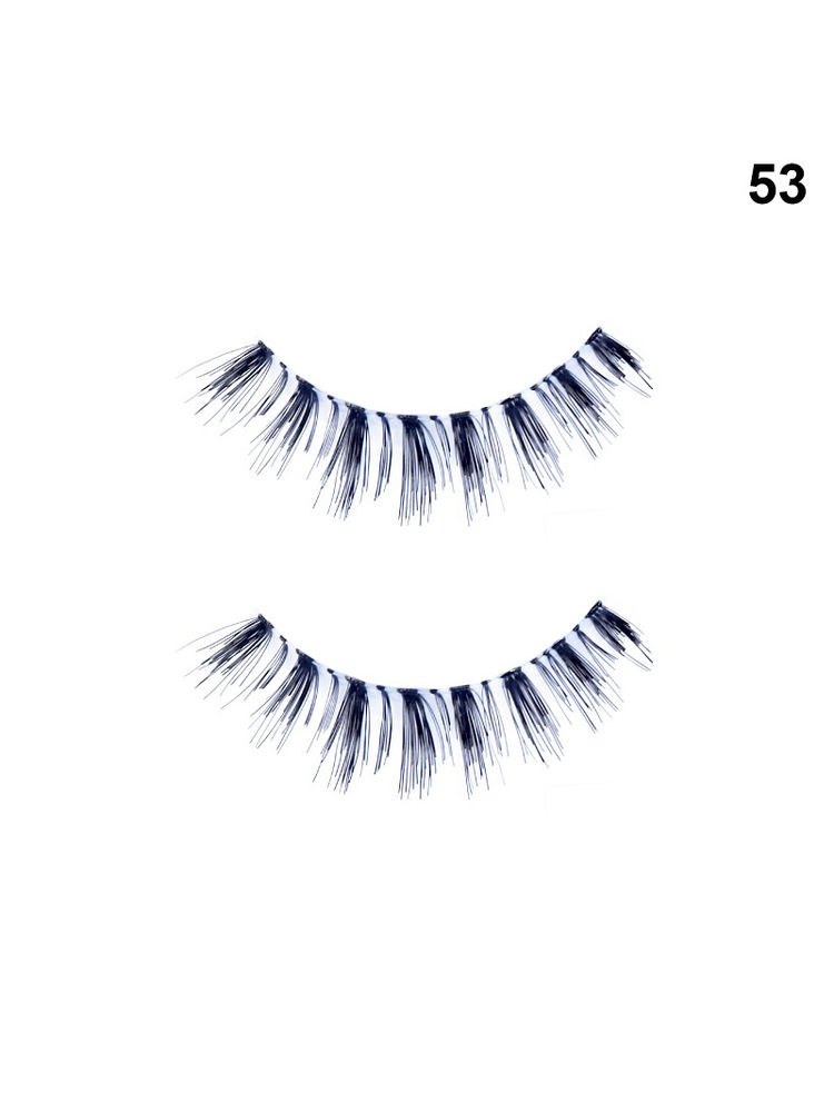 Bronson Professional Synthetic Hair and Lightweight Long Natural Look False Eyelashes - 53