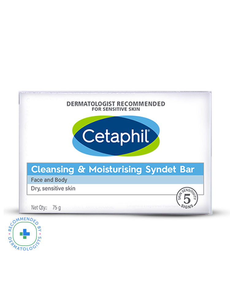 Cetaphil Cleansing & Moisturising Syndet Bar With Shea butter Dermatologist Recommended