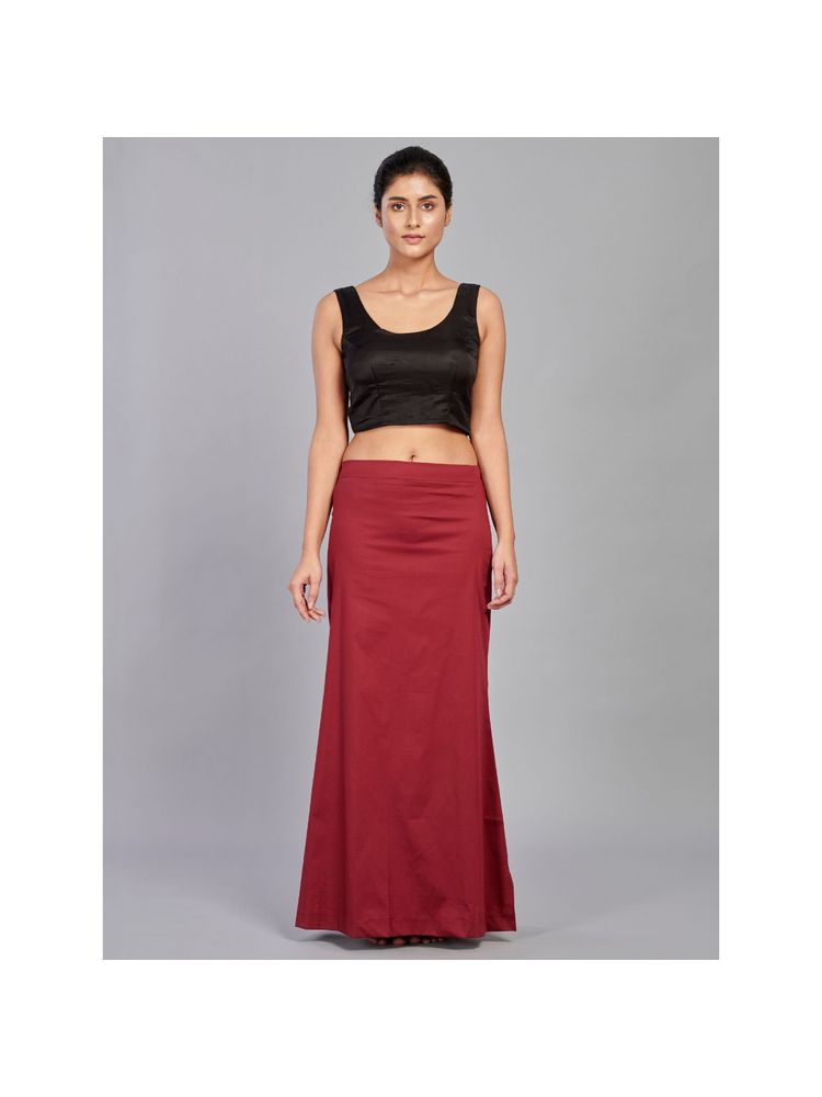 I AM BY DOLLYJAIN Cotton Lycra D'coat Maroon-picture-35
