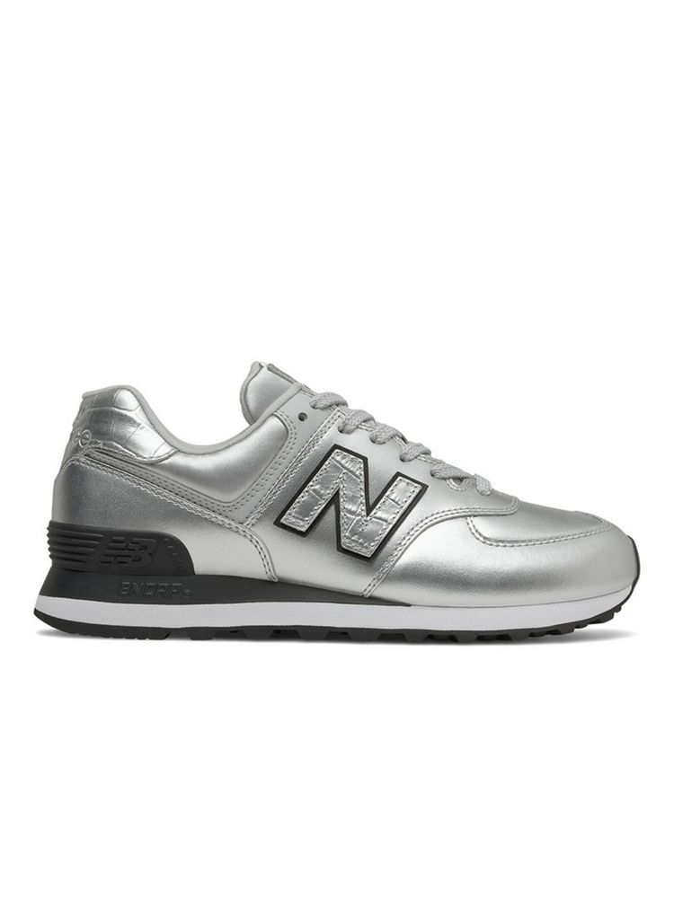New Balance Women 574 Silver Sneakers-image-11