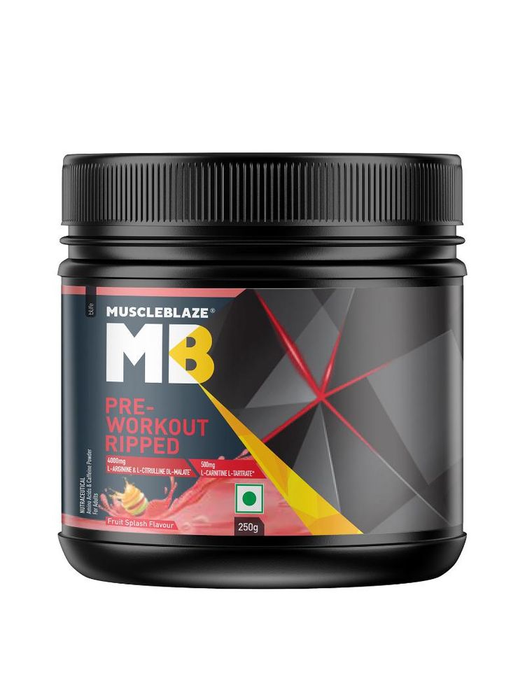 MuscleBlaze Pre-Workout Ripped - Fruit Splash