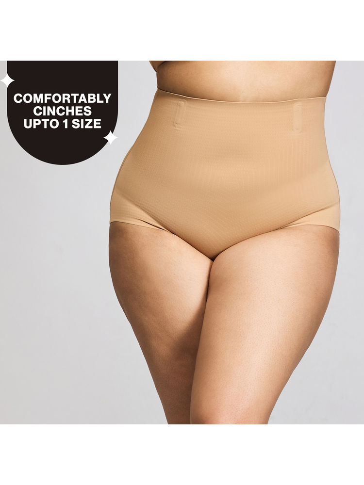 Nykd By Nykaa InvisiBlend™ Seamless High Waist Shapewear Brief NYSH36 Brown-image-12