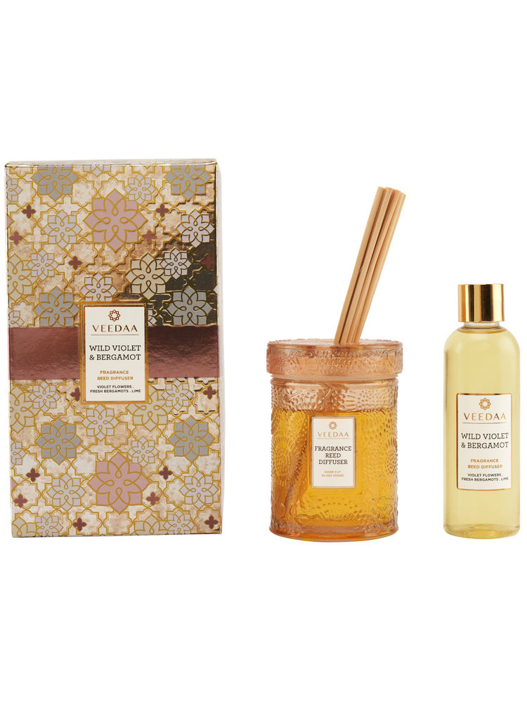 Veedaa Candles Wild Violet & Bergamot Reed Diffuser Set-image-25