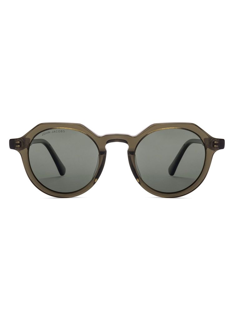 John Jacobs Unisex Tortoise Green Full Rim Square Polarized Sunglasses-JJ S17344 (44)-picture-25