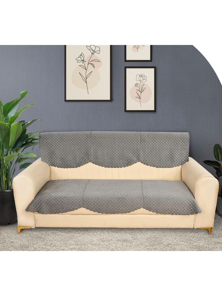 BAJO'S Grey 3 Seater Sofa Cover-image-42