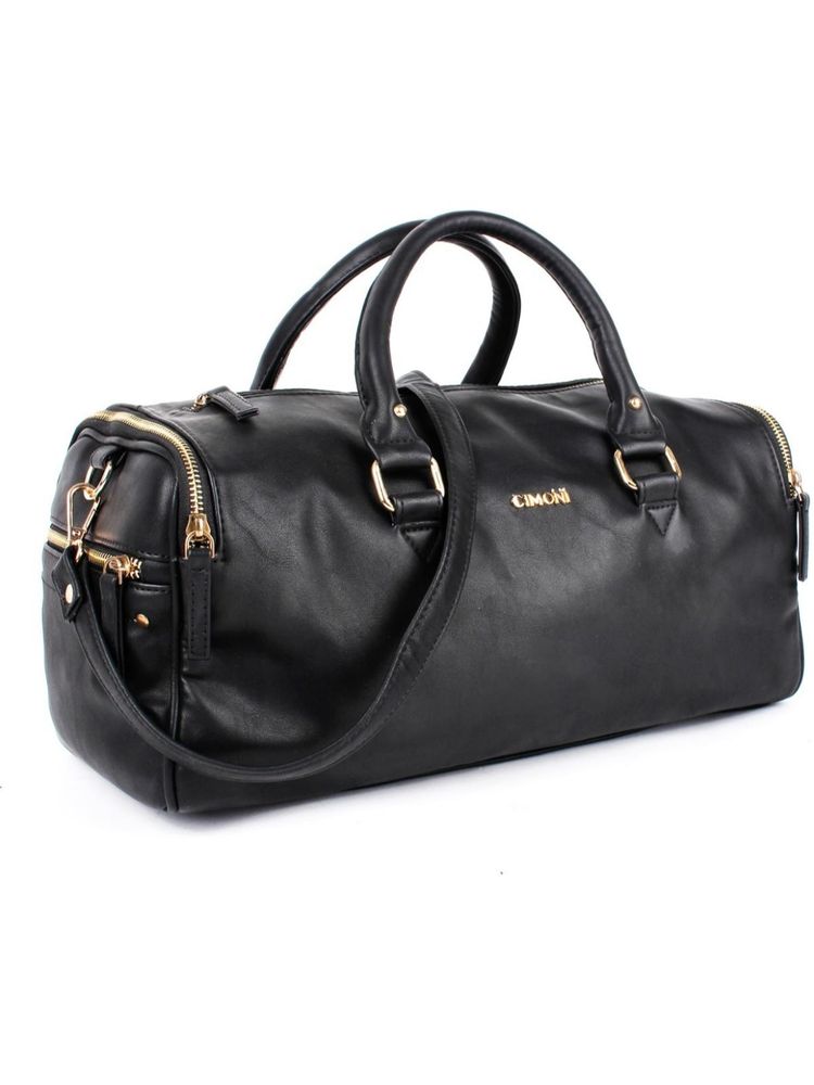 Cimoni Men Classy Design Solid Black Duffle Bag-picture-24