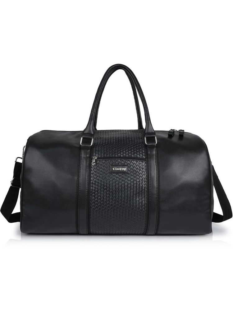 Cimoni Men Classy Design Solid Black Duffle Bag-picture-23