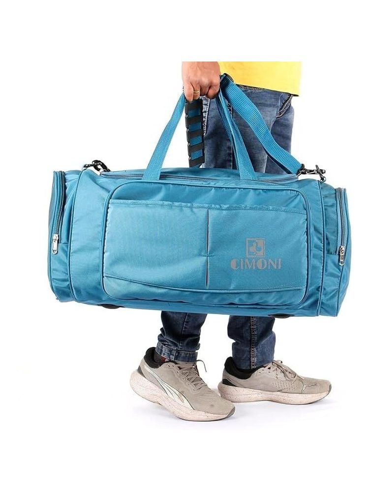Cimoni Men Classy Design Solid Blue Duffle Bag-picture-26