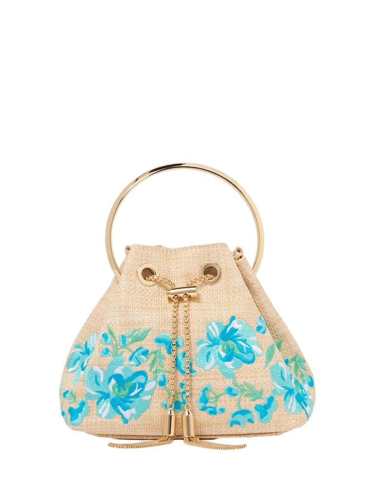 Forever New Tallulah Flower Metal Handle Clutch with Detachable Strap-picture-34