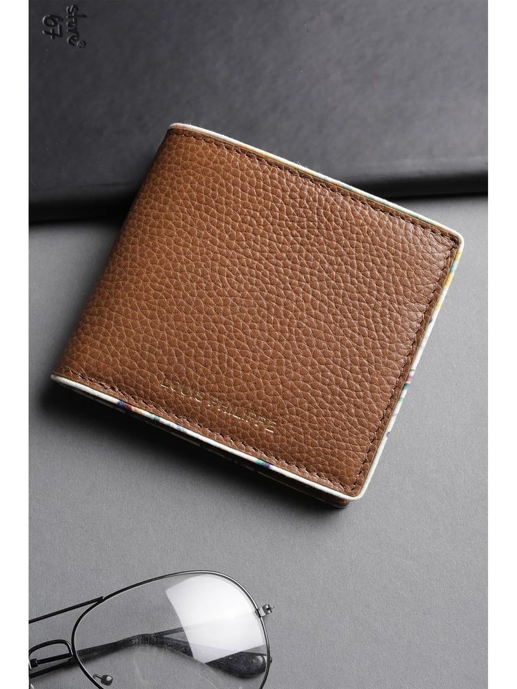 Louis Philippe Men Tan Textured Genuine Leather Wallet-picture-25