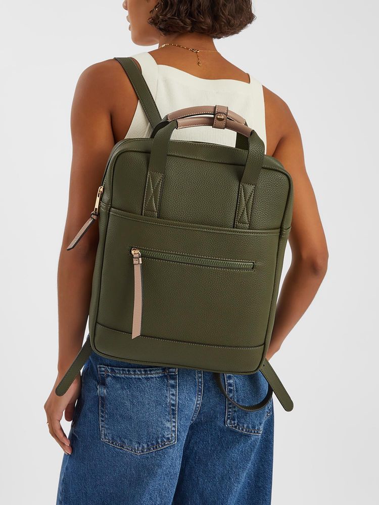 Accessorize London Women's Green Backpack Top Handle Fits a 12x8 in Laptop-picture-30