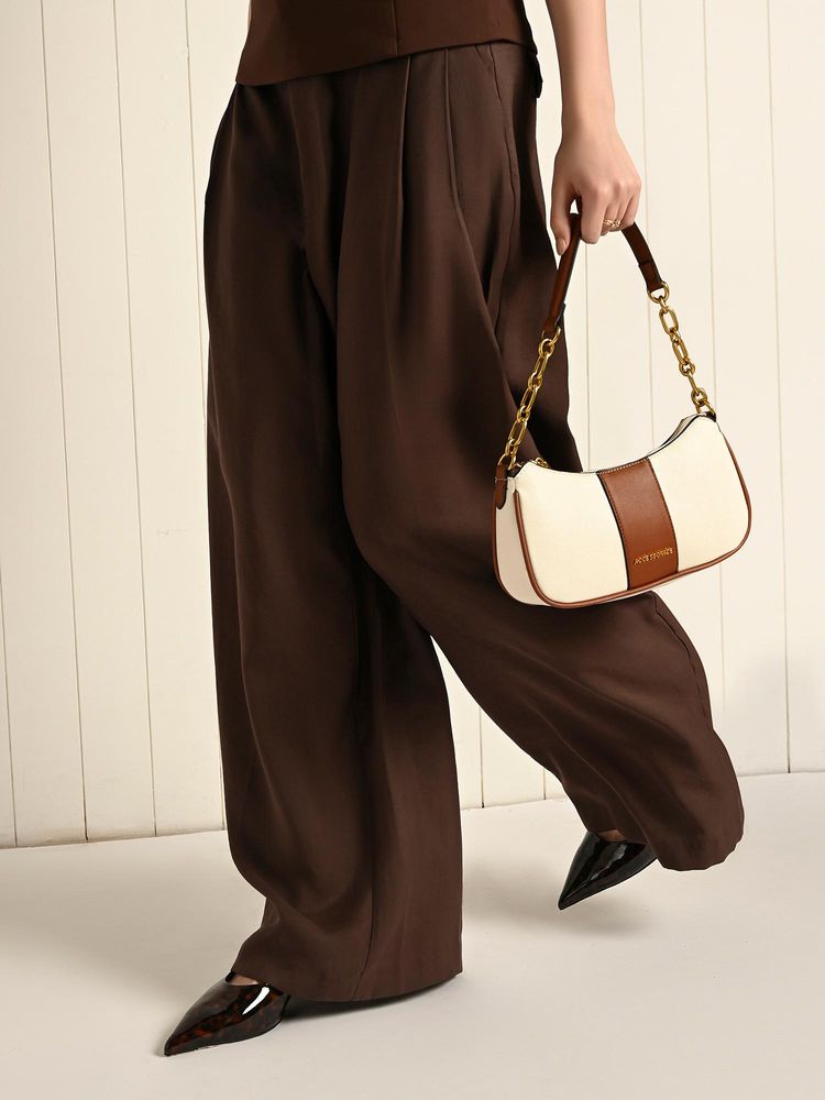 Accessorize London Women’s Cream and Tan Bliss Chain Shoulder Bag with Detachable Strap-picture-13