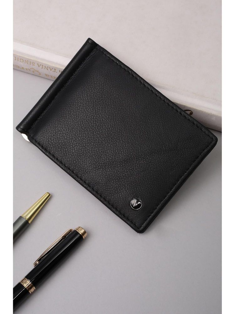 Van Heusen Men Black Leather Wallet-image-15