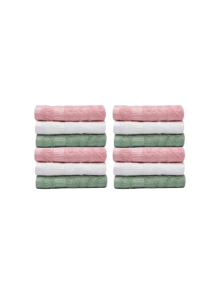 Mush Bamboo Face Towel Multi-Color (Pack of 12)-image-7