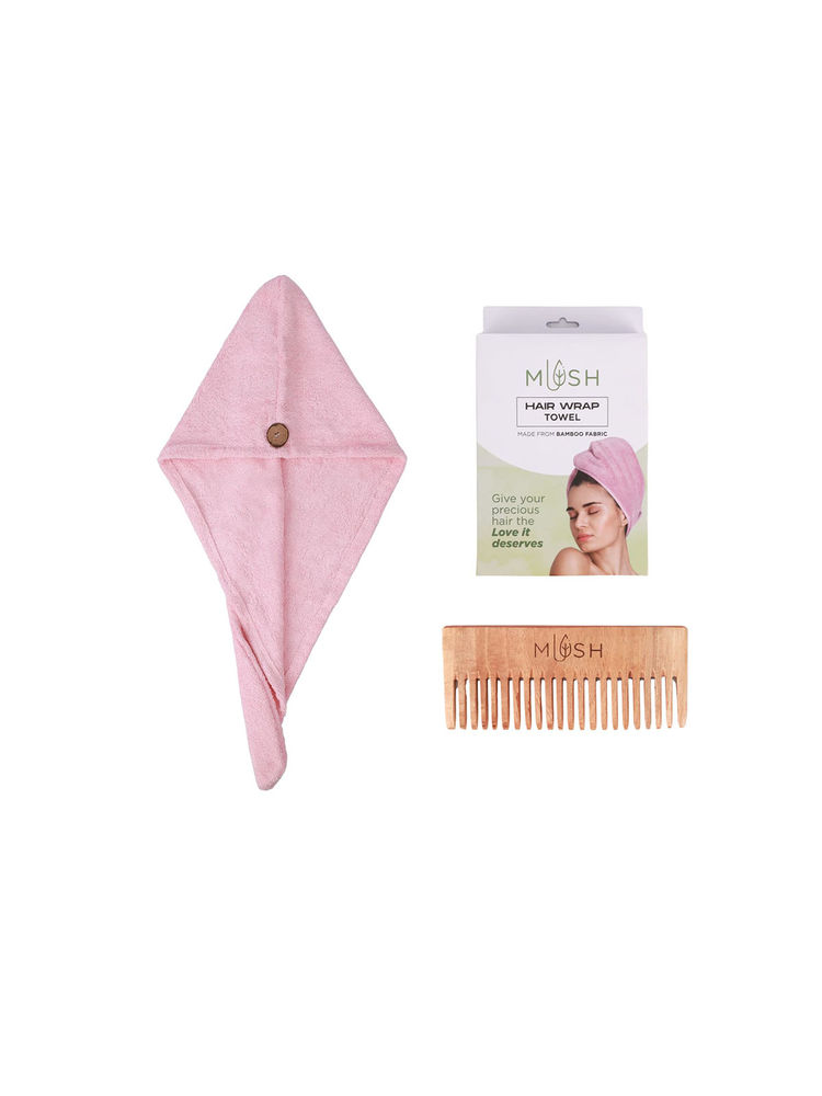 Mush Bamboo Hair Towel Wrap Baby Pink-image-20