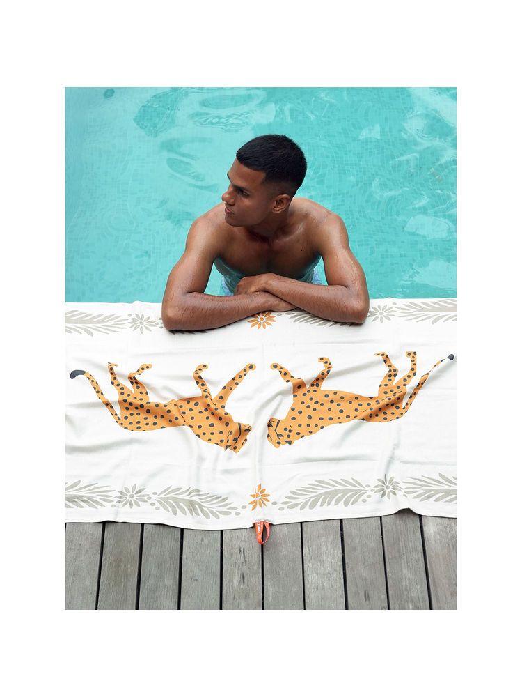 Doctor Towels The Bath Community Cheetah Charm Bamboo Bath Towel-image-0