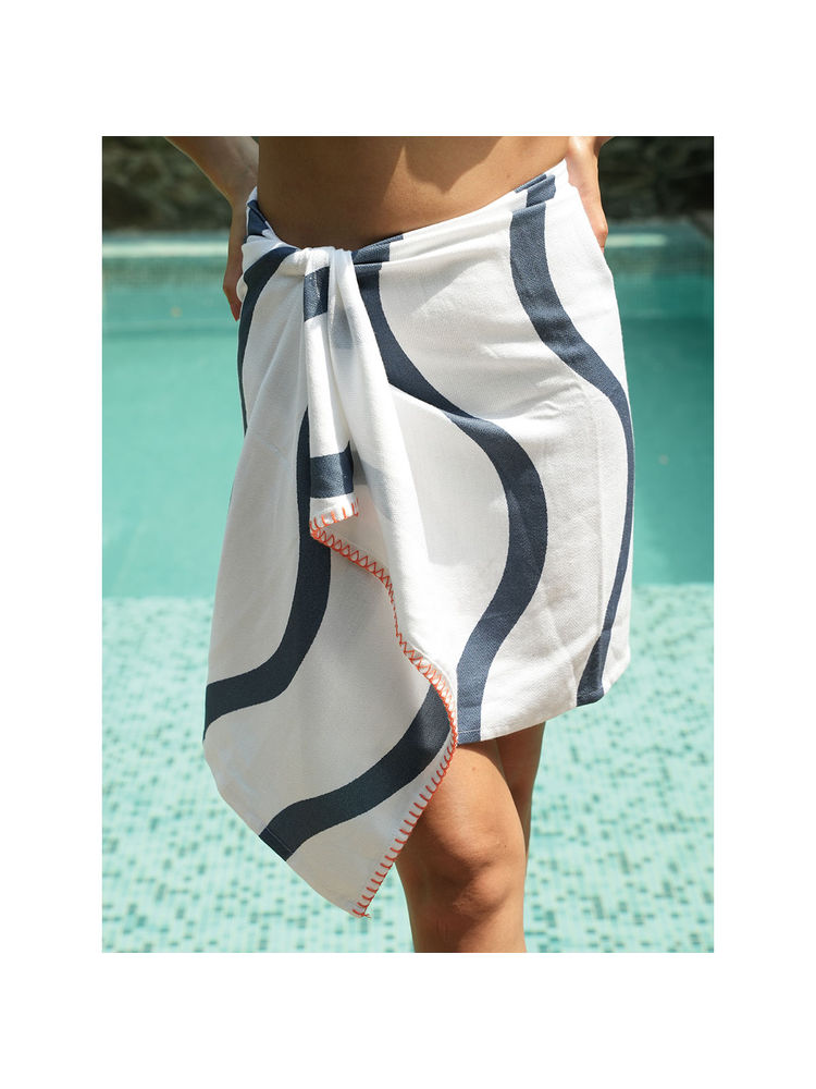 Doctor Towels The Bath Community Twlight Wave Bamboo Bath Towel-picture-25