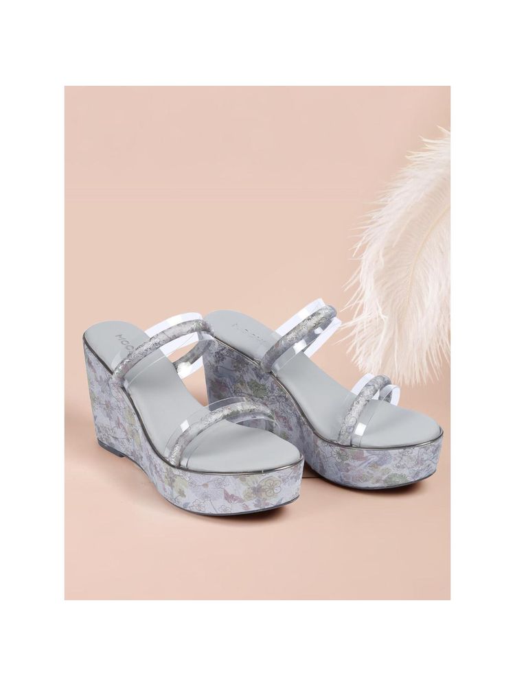 Mochi Grey Synthetic Casual Wedges Heels-picture-13