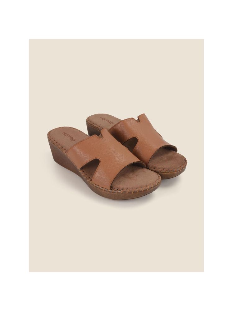 Metro Beige Synthetic Casual Wedges Heels-picture-10