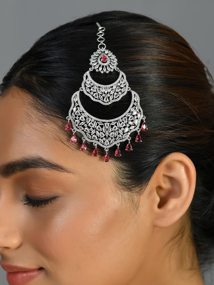 Voylla Sultana American Diamond Paasa Maangtikka-picture-36