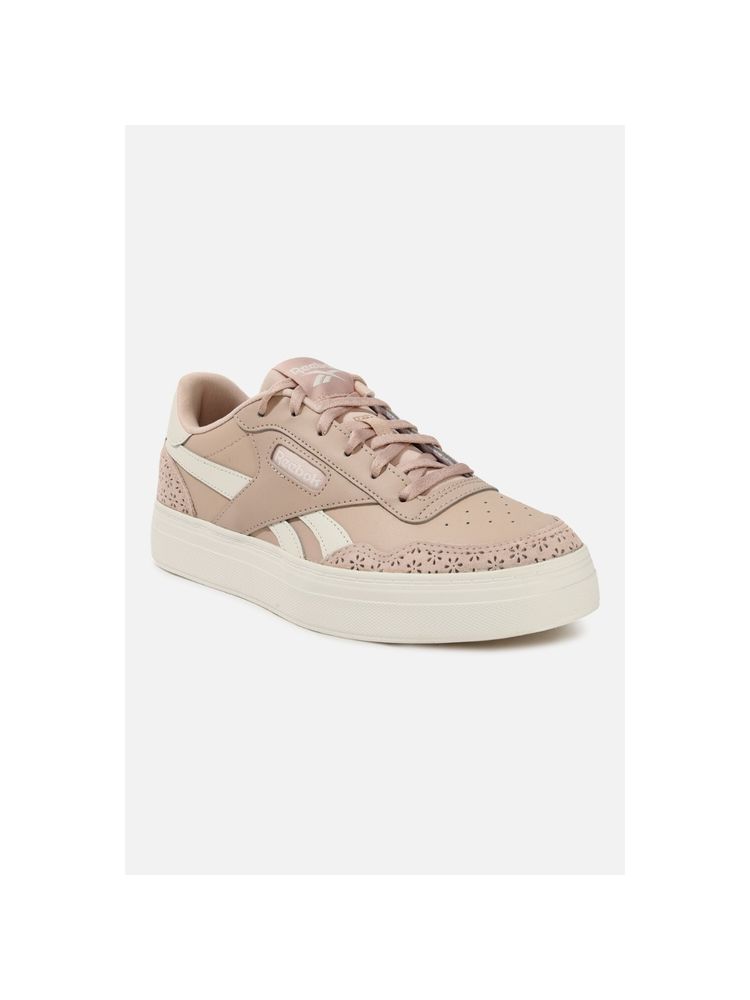 Reebok Women Court Advance Bold Classics Sneaker Shoes-Brown-picture-25