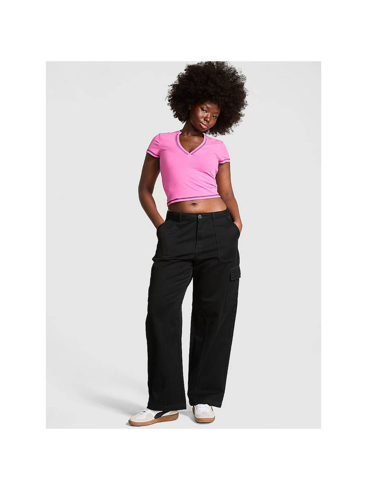victoria's secret intimates Victoria's Secret Black Utility Cargo Pants-picture-19