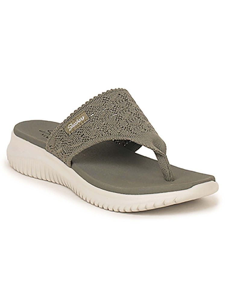 SKECHERS Women Olive Ultra Flex Sandals-image-49