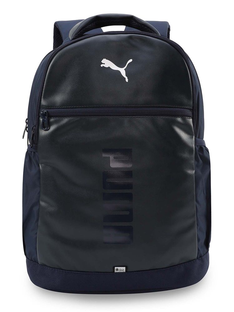 Puma Unisex Navy Blue Brand Logo Backpack-picture-12