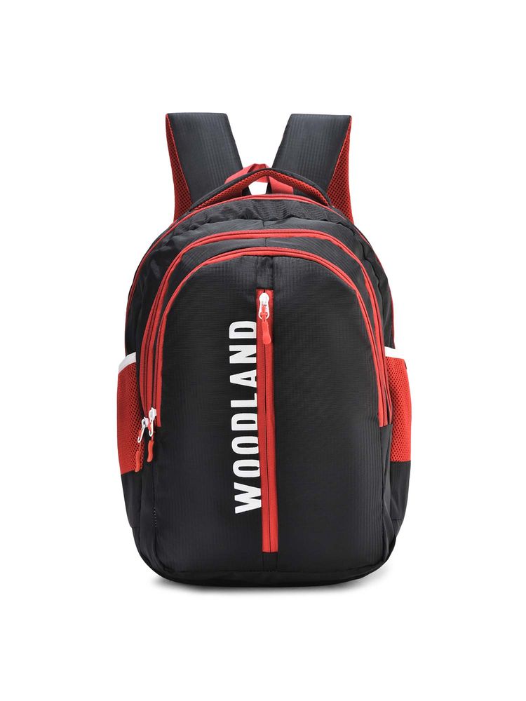 WOODLAND Unisex Black Colorblock Bagpack-picture-14