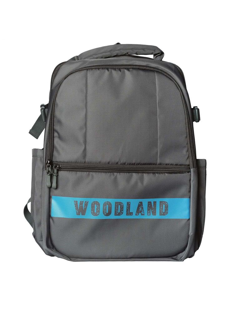 WOODLAND Unisex Grey Solid Bagpack-picture-18