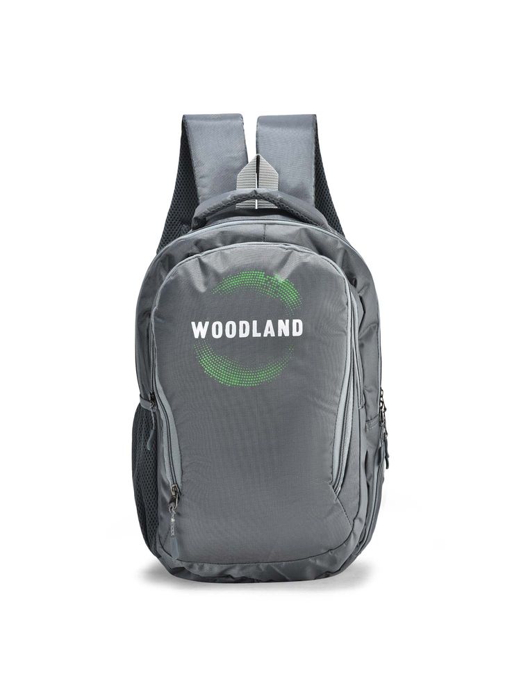 WOODLAND Unisex Grey Stylish Bagpack-image-2