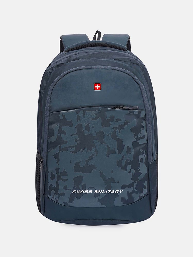 Swiss Military Unisex Teal Camouflage Printed 16 Inch Laptop Backpack-picture-11