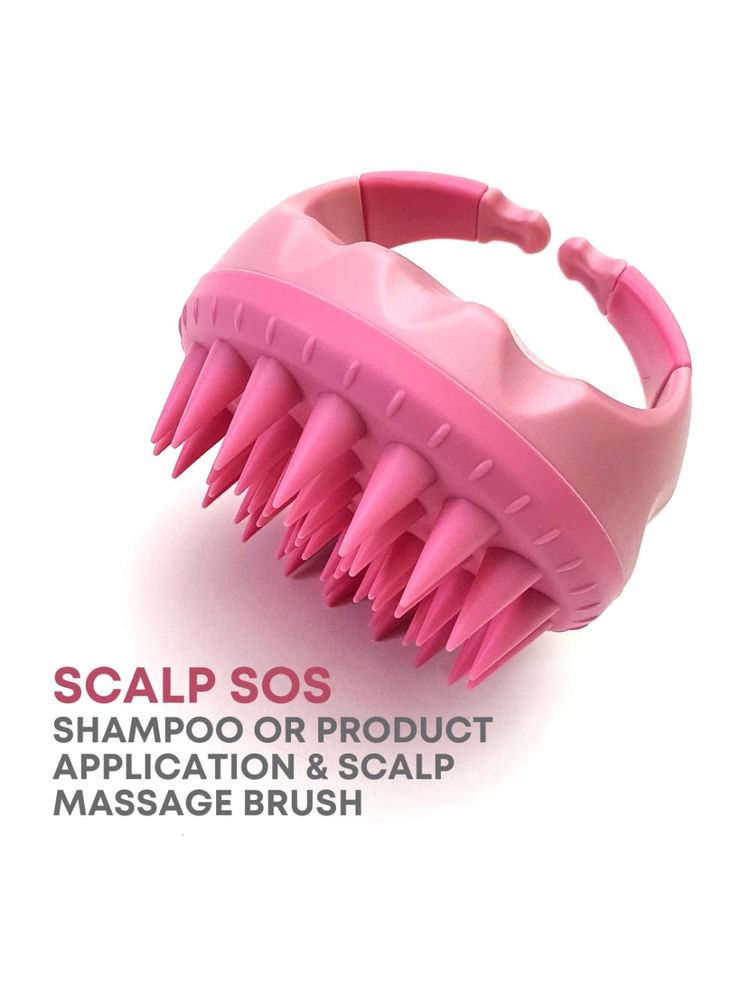 Alan Truman Scalp Sos - Scalp Massage & Shampoo Brush - Pink-picture-11