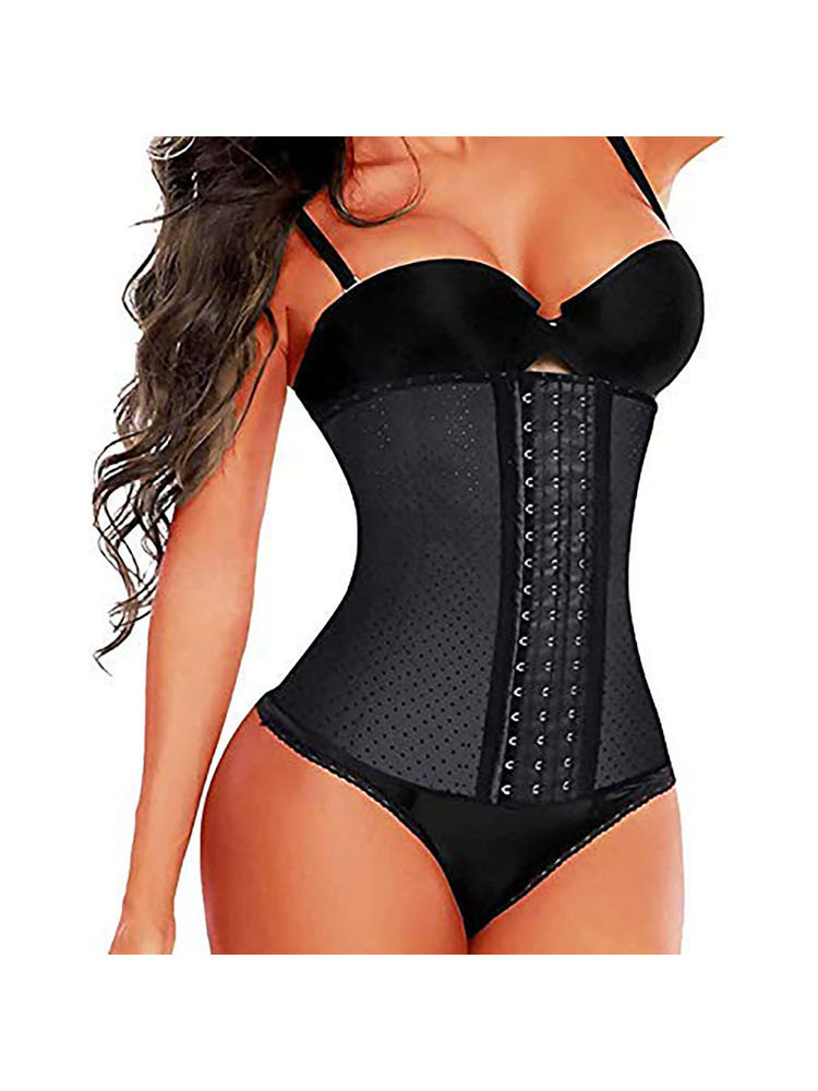 BRACHY Women Corset Shapewear High Waist Tummy Control Shapewear With Hook Belt Black-picture-29