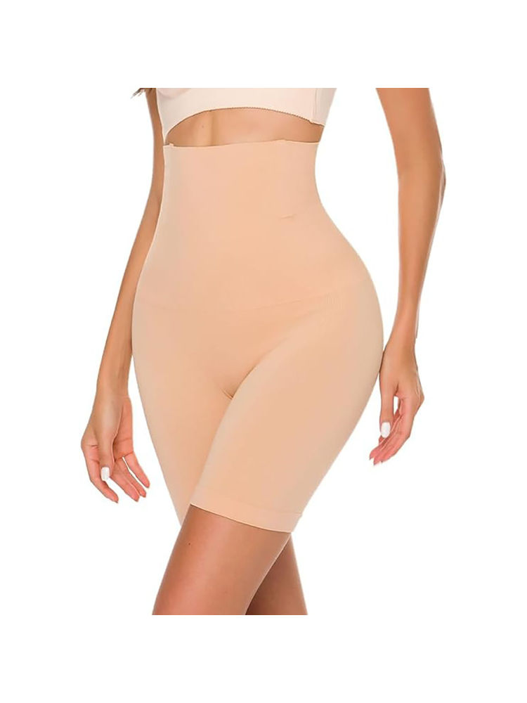 BRACHY Women High Waisted Shorts Shapewear Tummy Control Thigh Slimming Technology Beige-picture-23