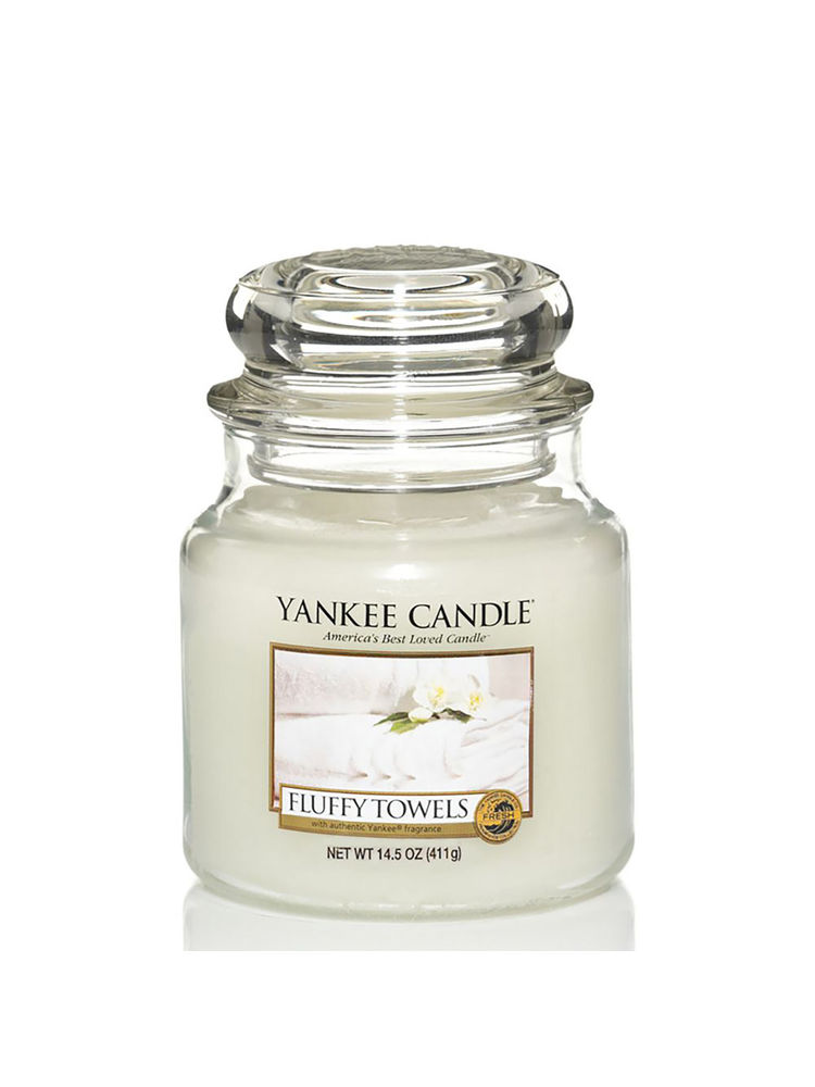 Yankee Candle Classic Medium Jar Fluffy Towels Scented Candles-image-14
