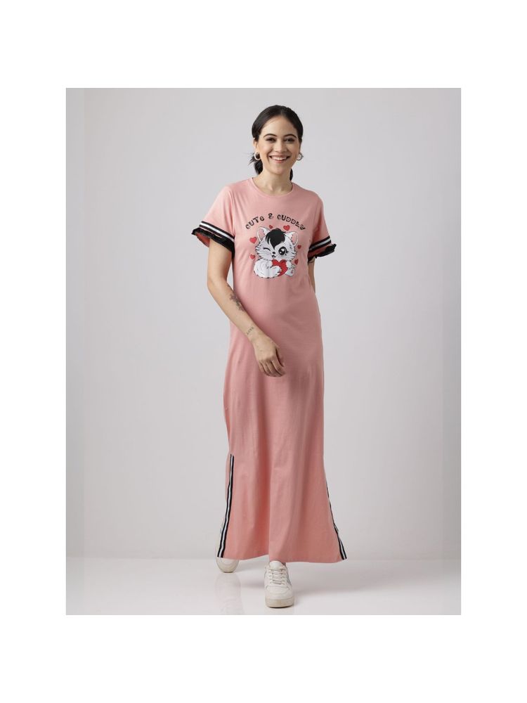 Slumber Jill Pink Snooze Style Comfort Nightdress-picture-19