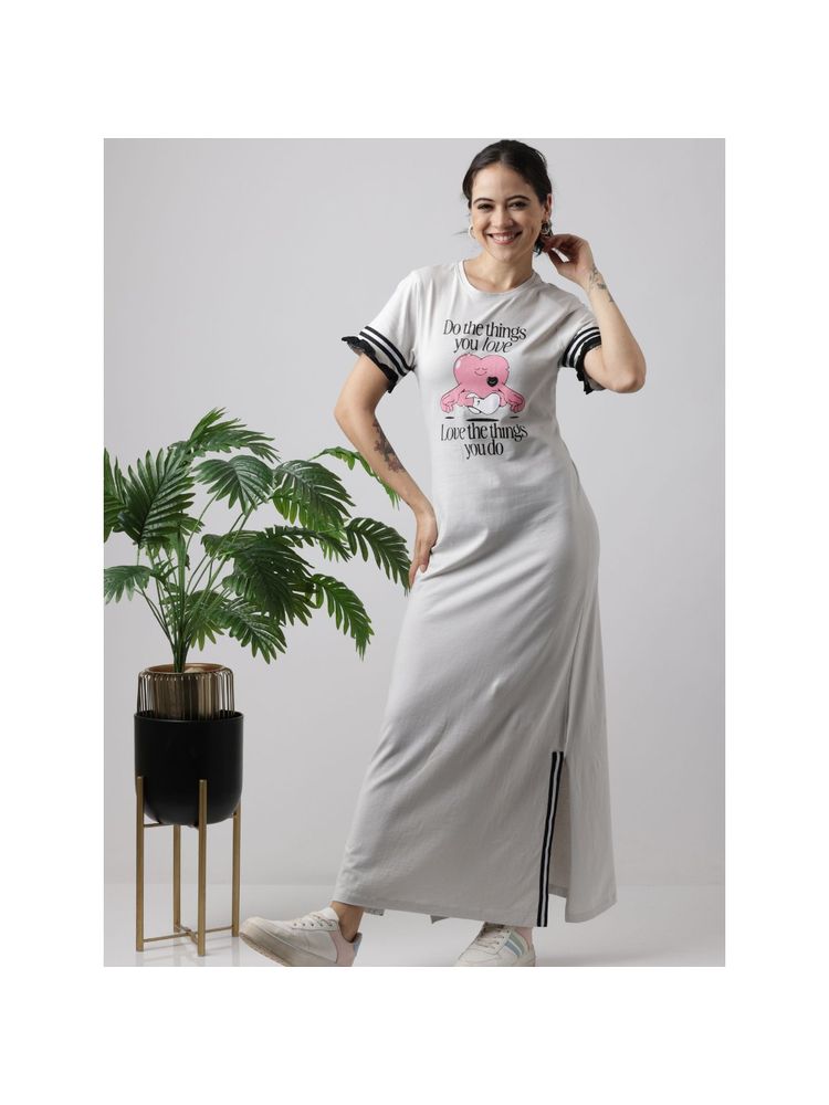 Slumber Jill Grey Snooze Style Comfort Nightdress-picture-10