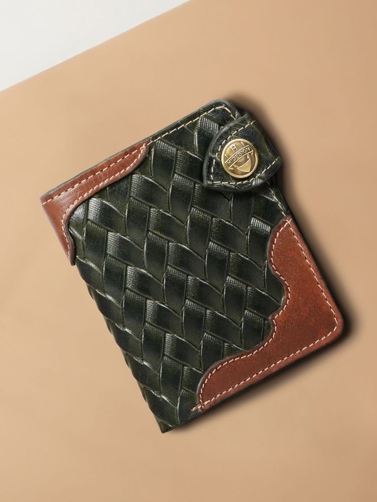 Hidesign Pisco W1 Genuine Leather Unisex Key Holder Wallet - Green-image-18