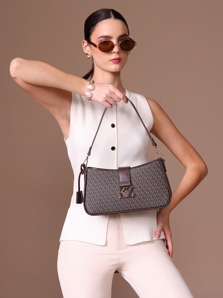 Kazo Brown Marise Shoulder Bag (S)-image-9
