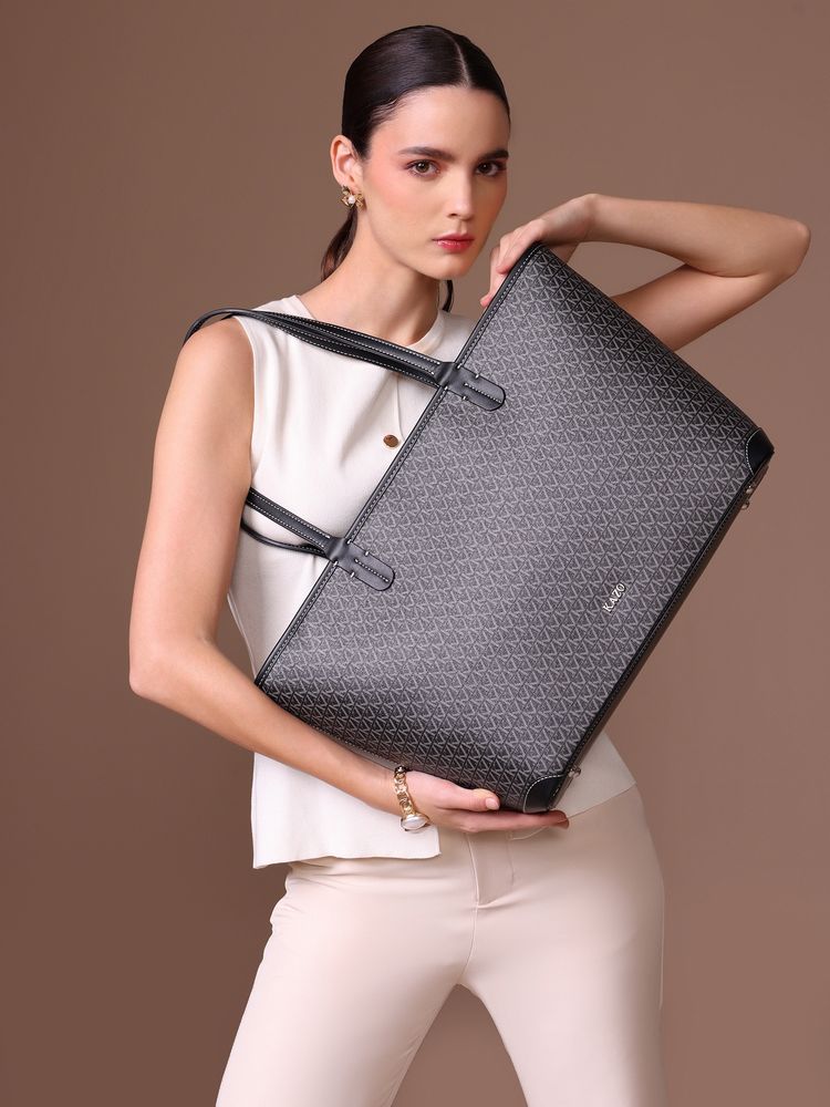 kazo fashion Kazo Black Marcelle Tote Bag (L)-picture-25